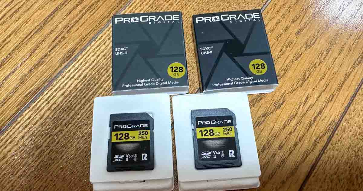 一眼レフのメモリーカード（SDカード）をPROGRADEにしてみた